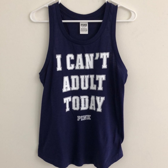 PINK Victoria's Secret Tops - NWOT Victoria’s Secret PINK Blue Tank